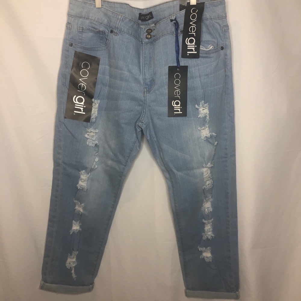 Cover Girl Women's High Waisted Cropped Jeans 20W